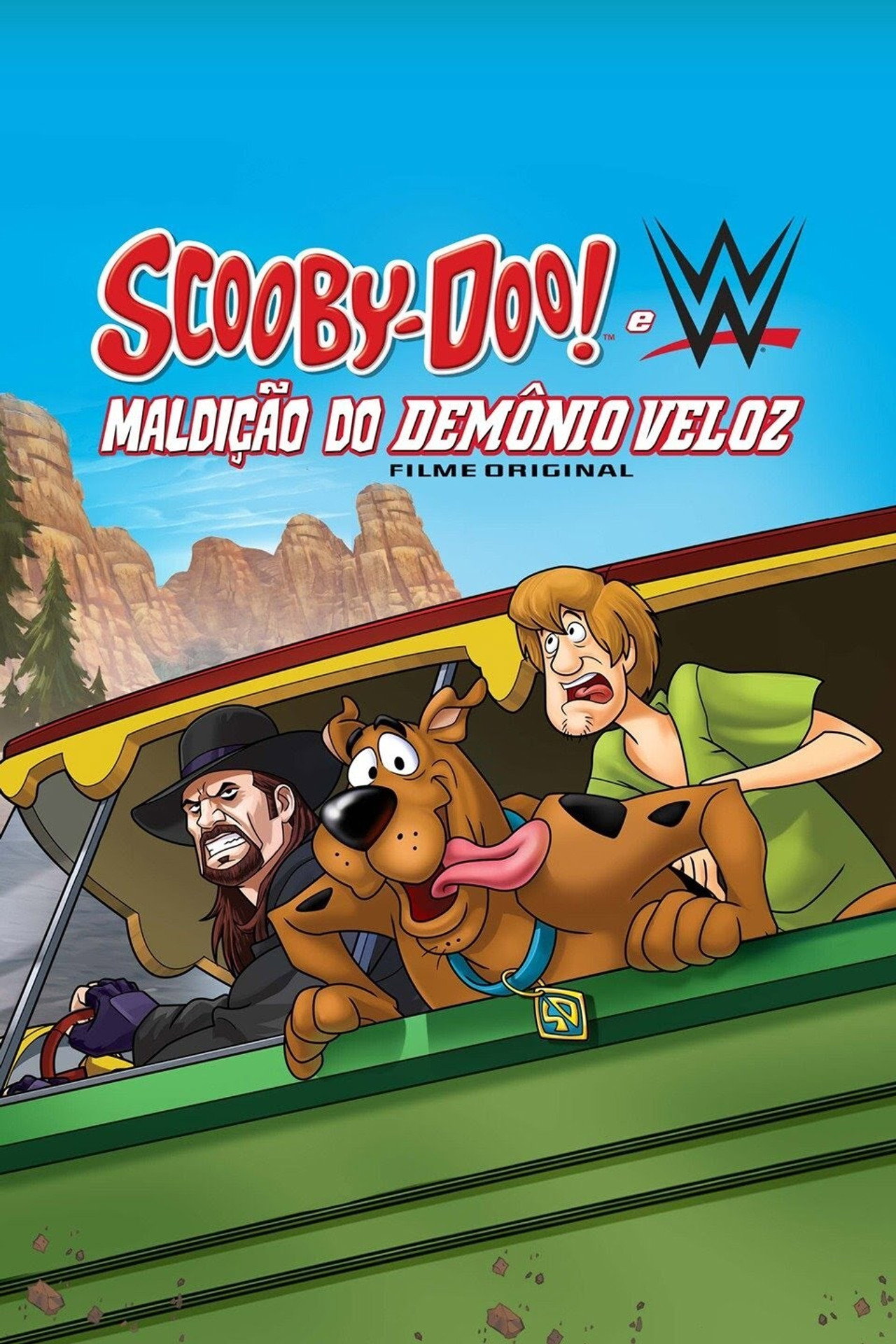 Pôster de Scooby-Doo! e WWE: Maldição do Demônio Veloz