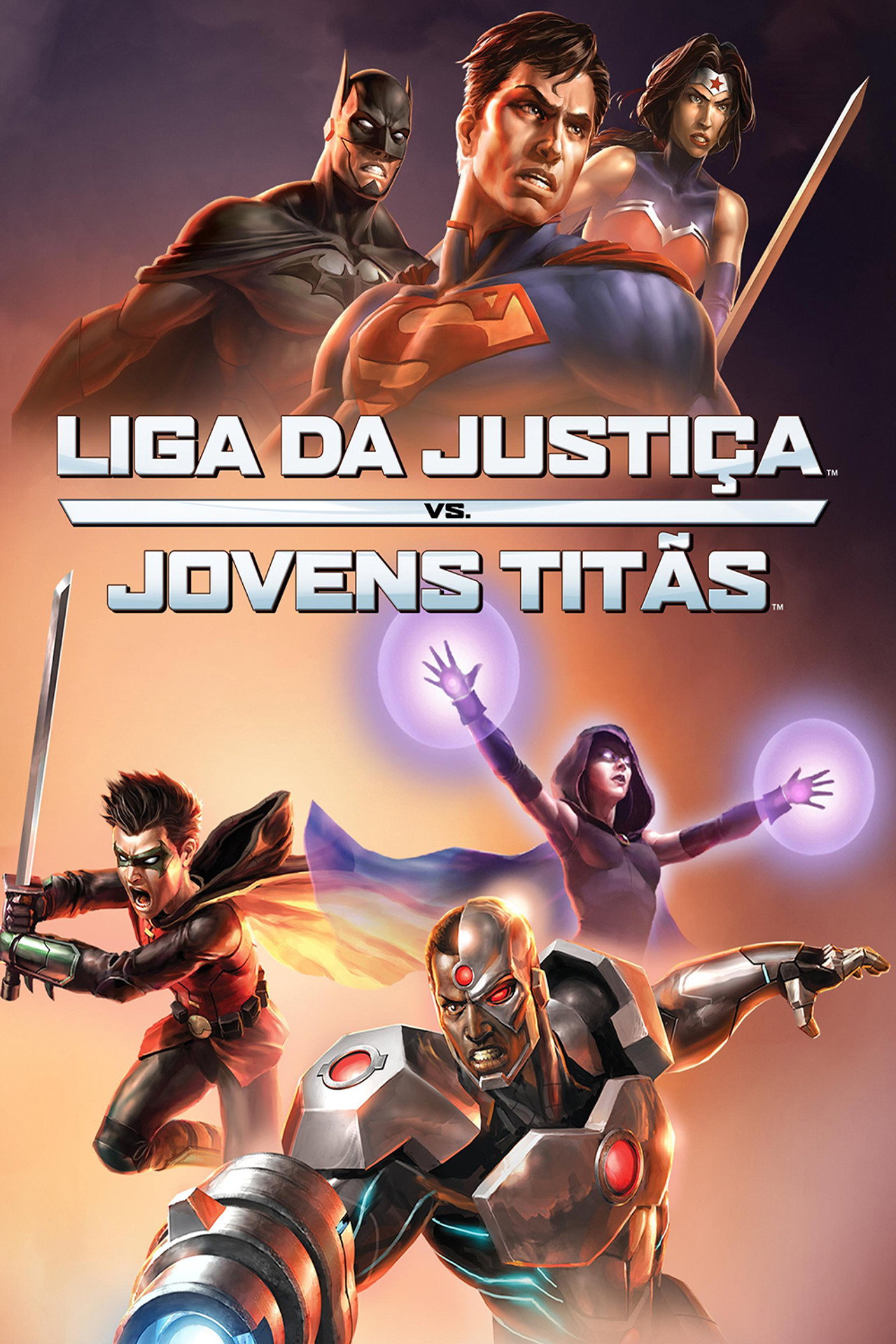 Pôster de Liga da Justiça vs. Jovens Titãs