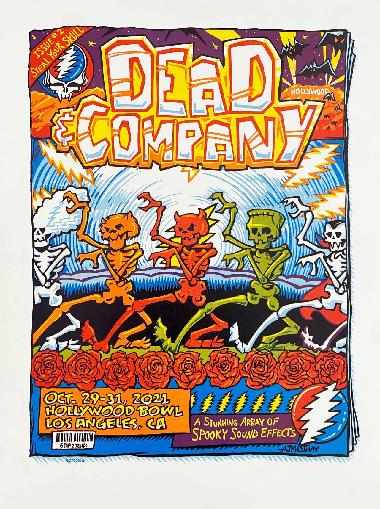 Pôster de Dead & Company: 2021.10.29 - Hollywood Bowl - Hollywood, CA
