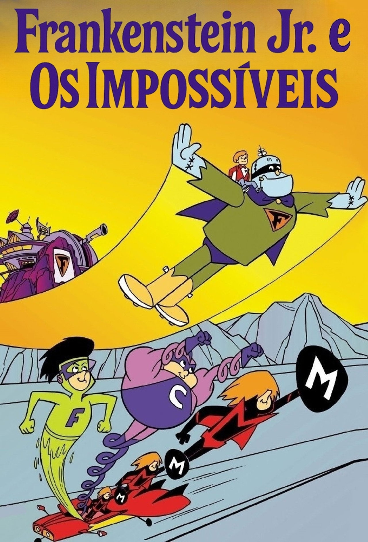 Pôster de Frankenstein Jr. e Os Impossíveis
