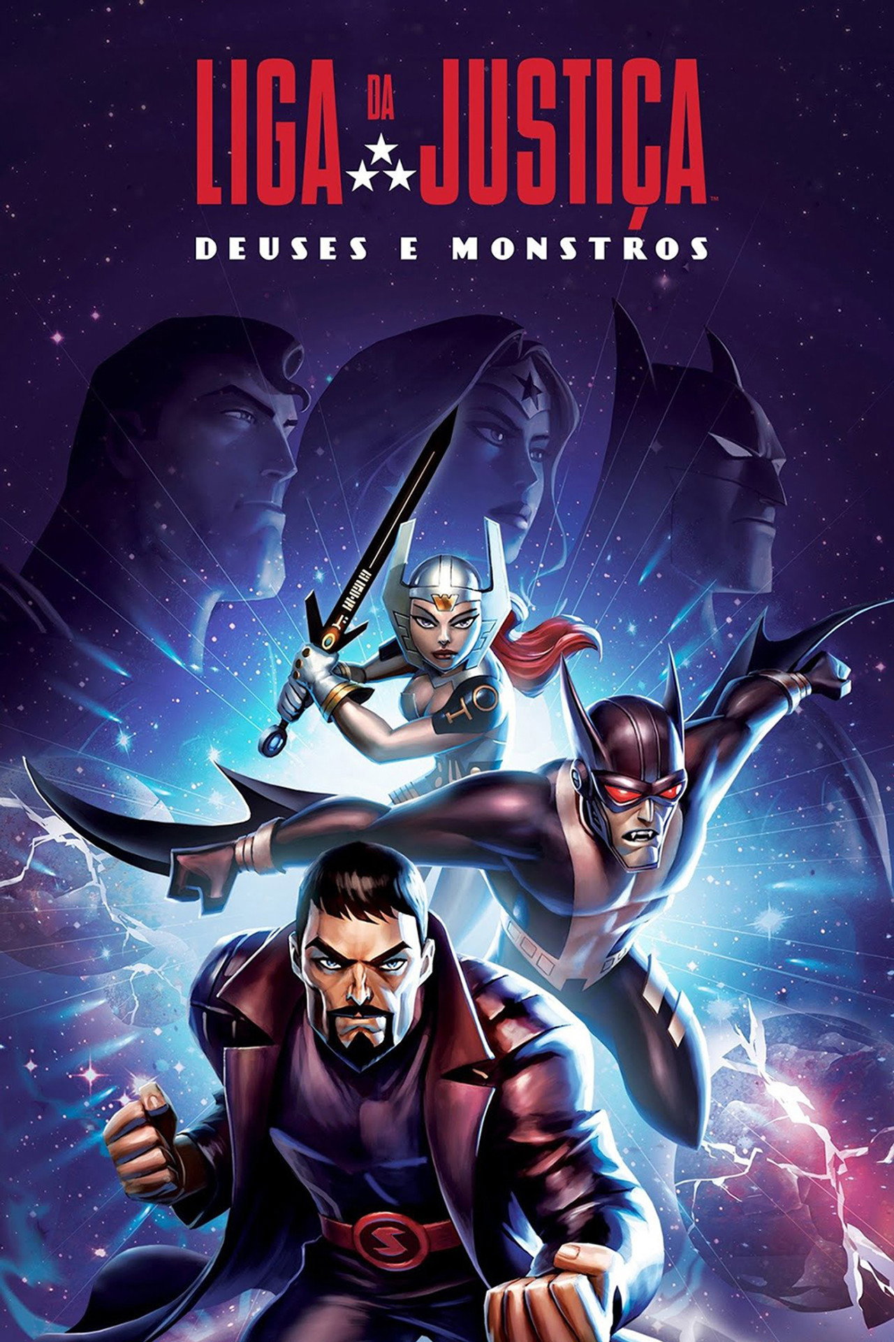 Pôster de Liga da Justiça: Deuses e Monstros
