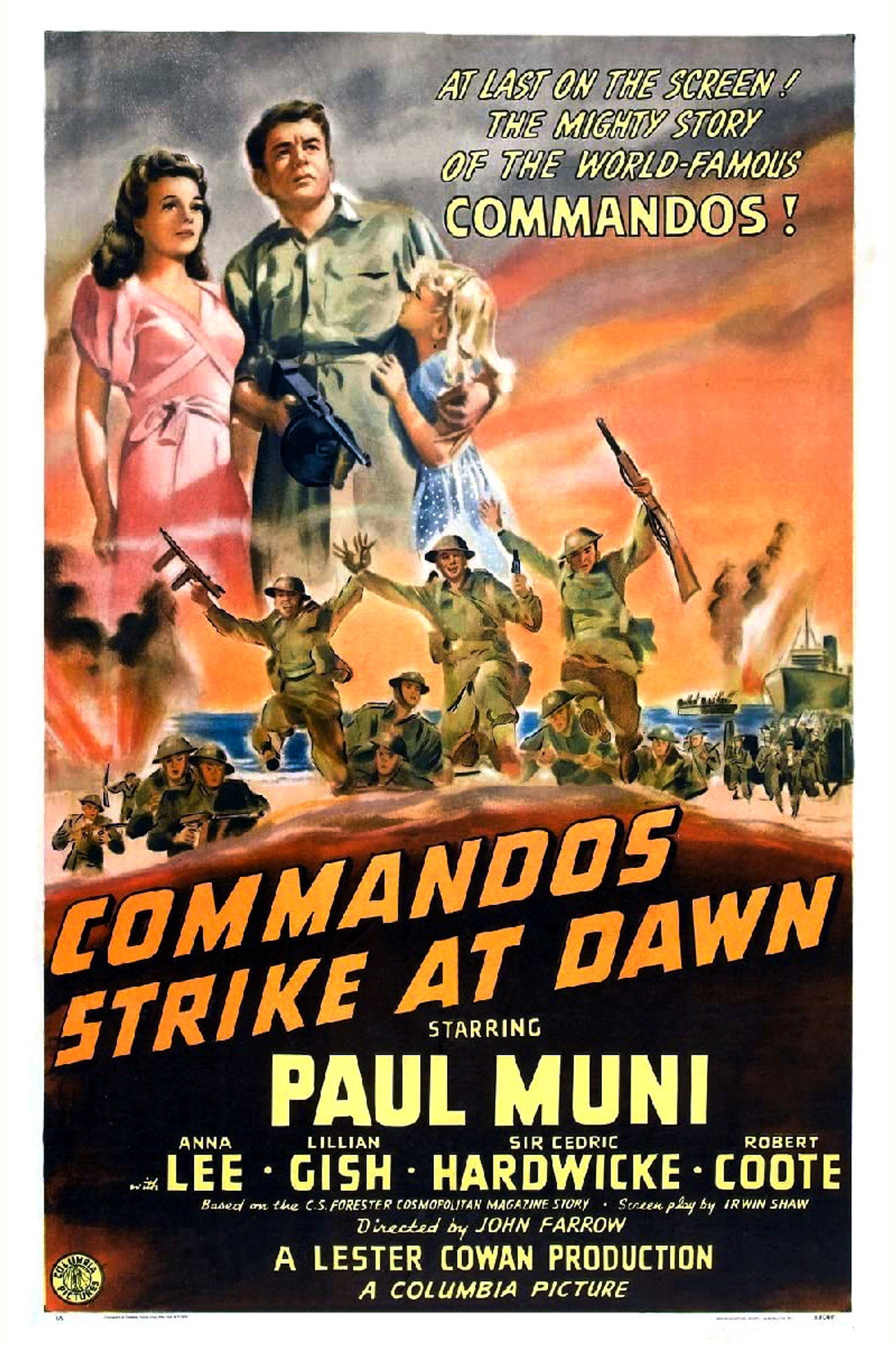Pôster de Commandos Strike at Dawn