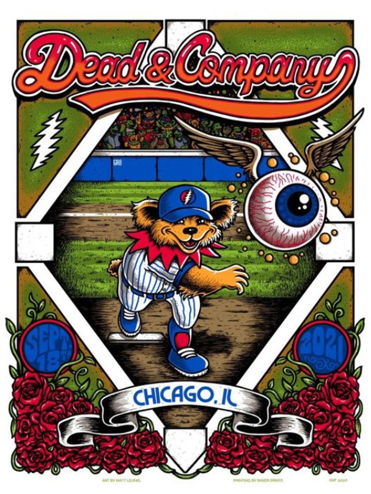 Pôster de Dead & Company: 2021.09.18 - Wrigley Field - Chicago, IL
