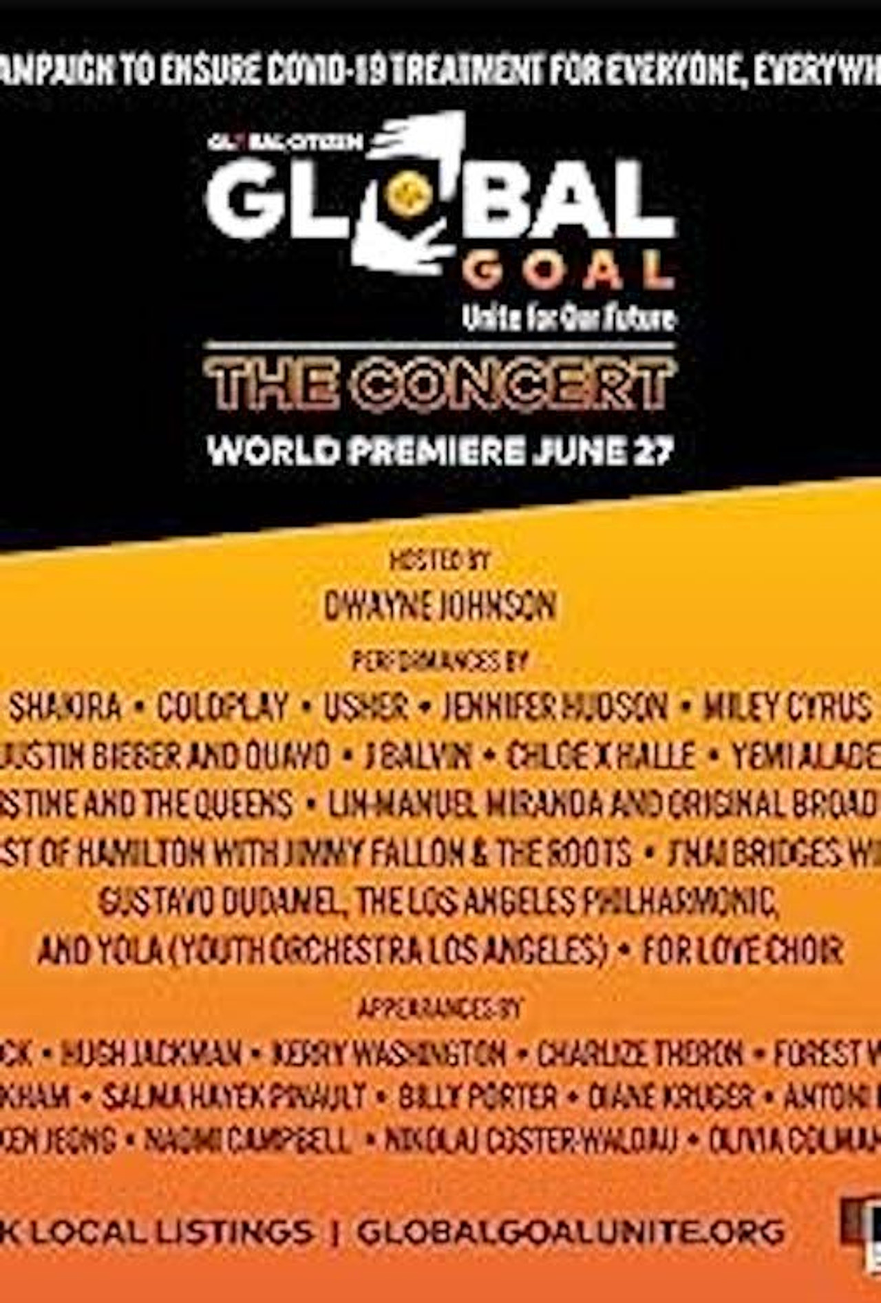 Pôster de Global Goal: Unite for Our Future | The Concert