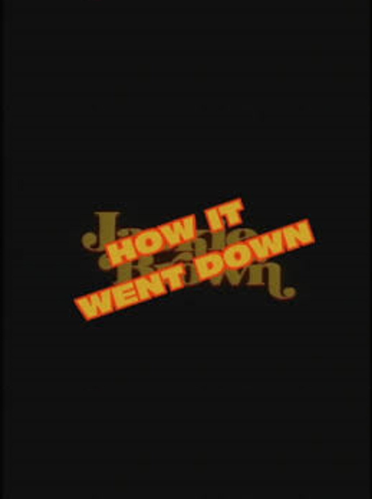 Pôster de Jackie Brown: How It Went Down
