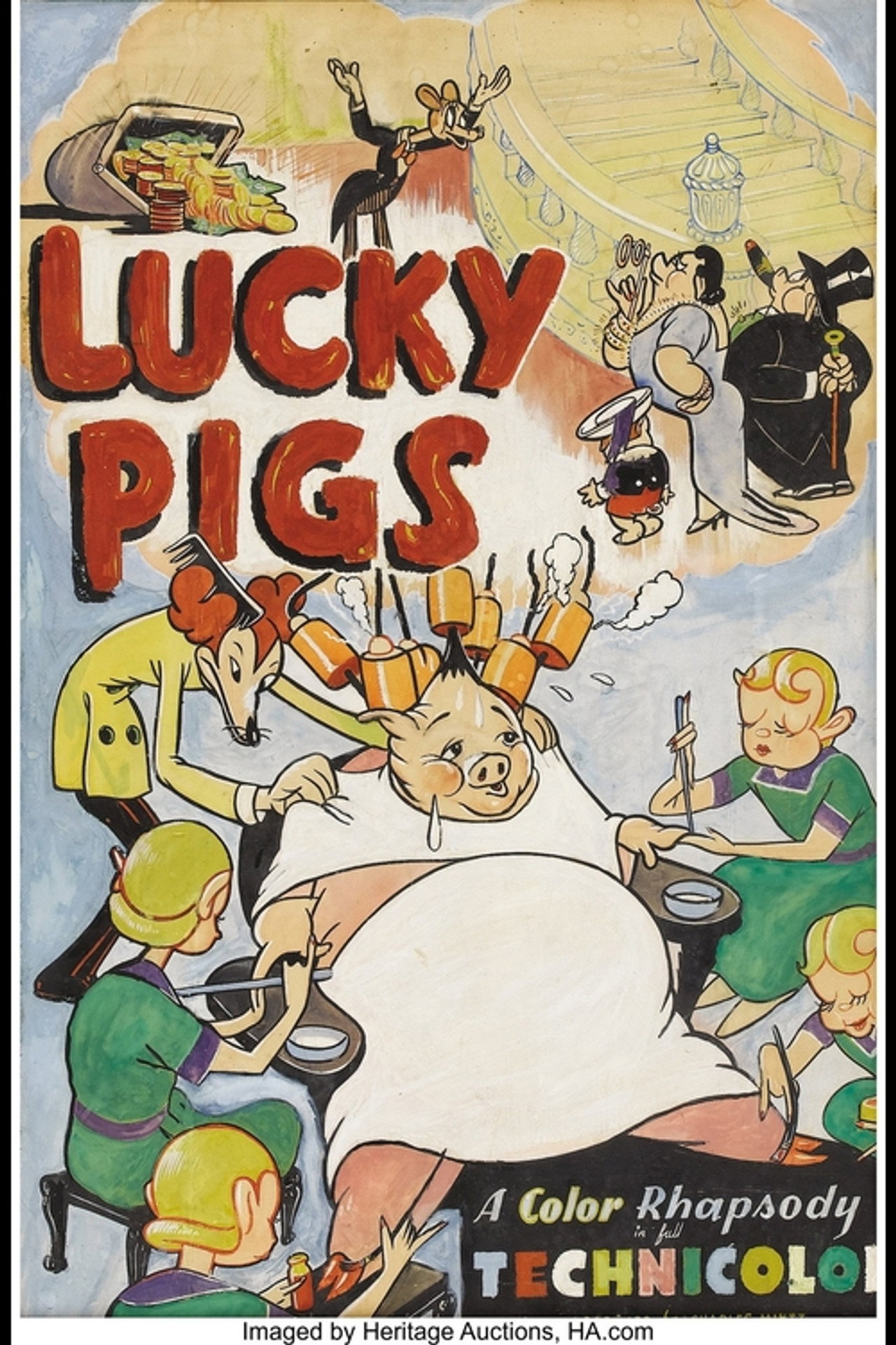 Pôster de Lucky Pigs