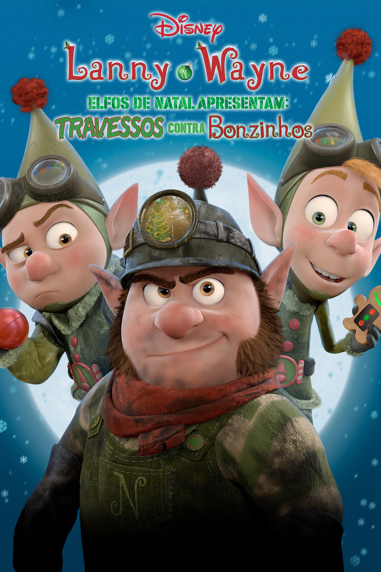 Pôster de Lanny e Wayne Elfos de Natal Apresentam: Travessos Contra Bonzinhos