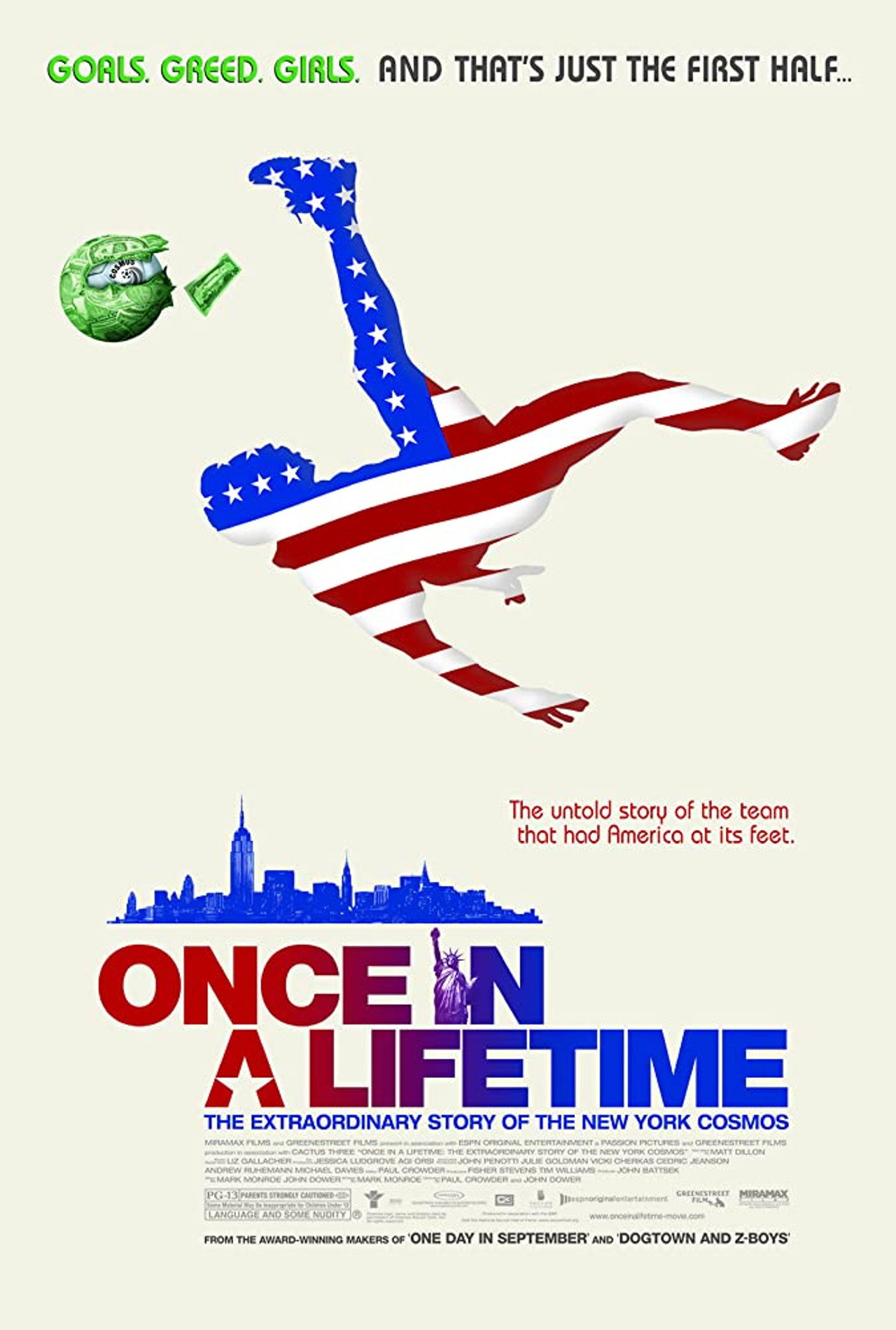 Pôster de Once in a Lifetime: The Extraordinary Story of the New York Cosmos