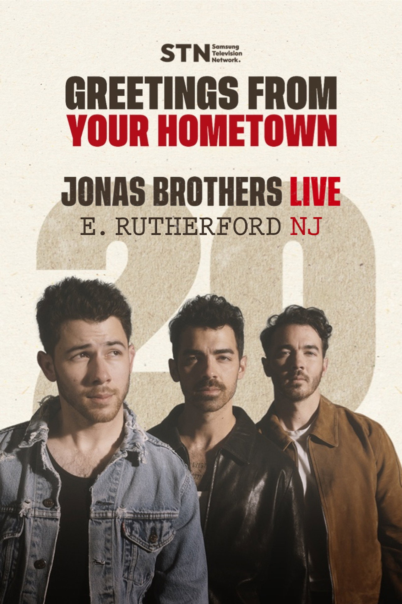 Pôster de JONAS20 Greetings from Your Hometown - East Rutherford, NJ