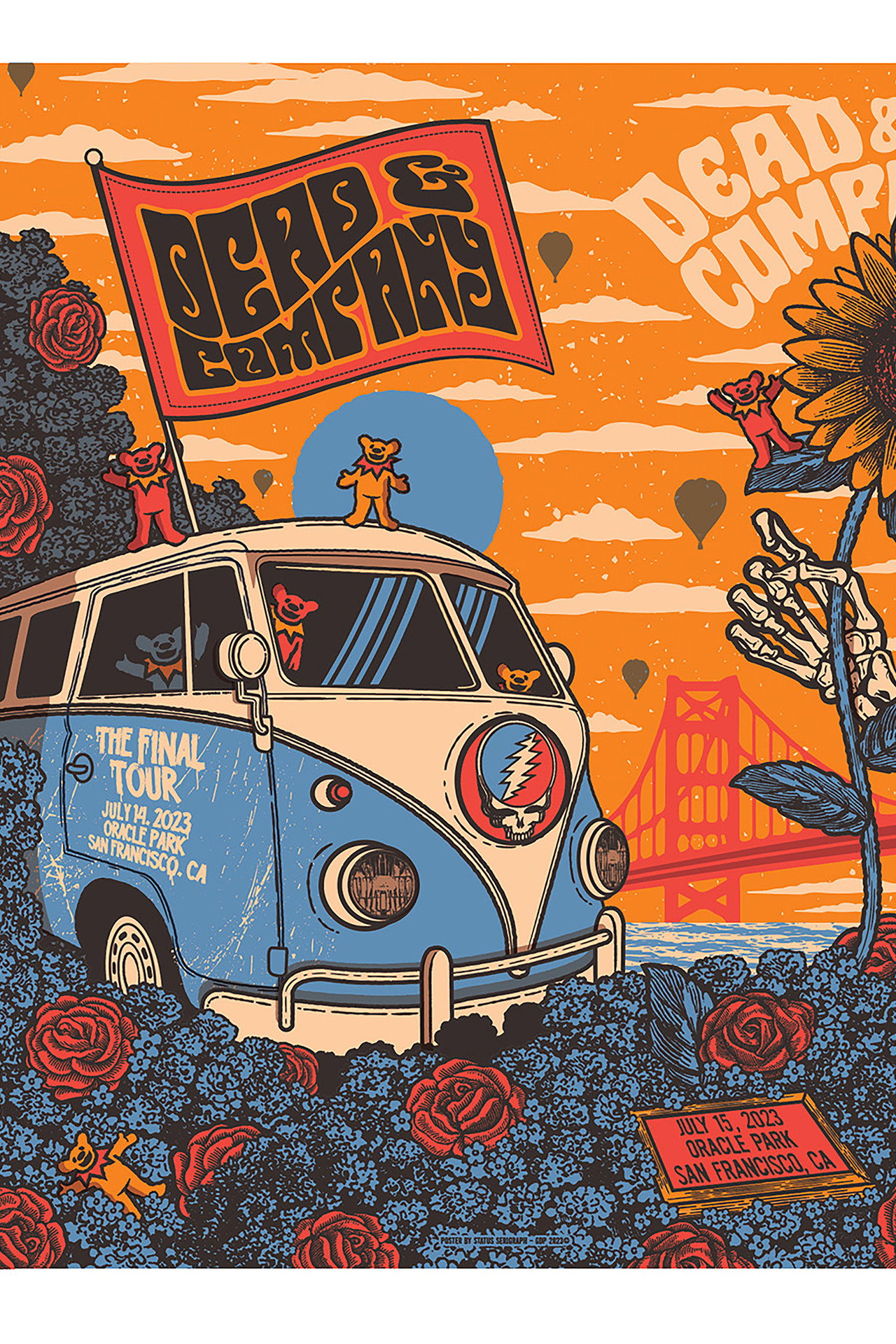 Pôster de Dead & Company: 2023-07-15 Oracle Park, San Francisco, CA, USA