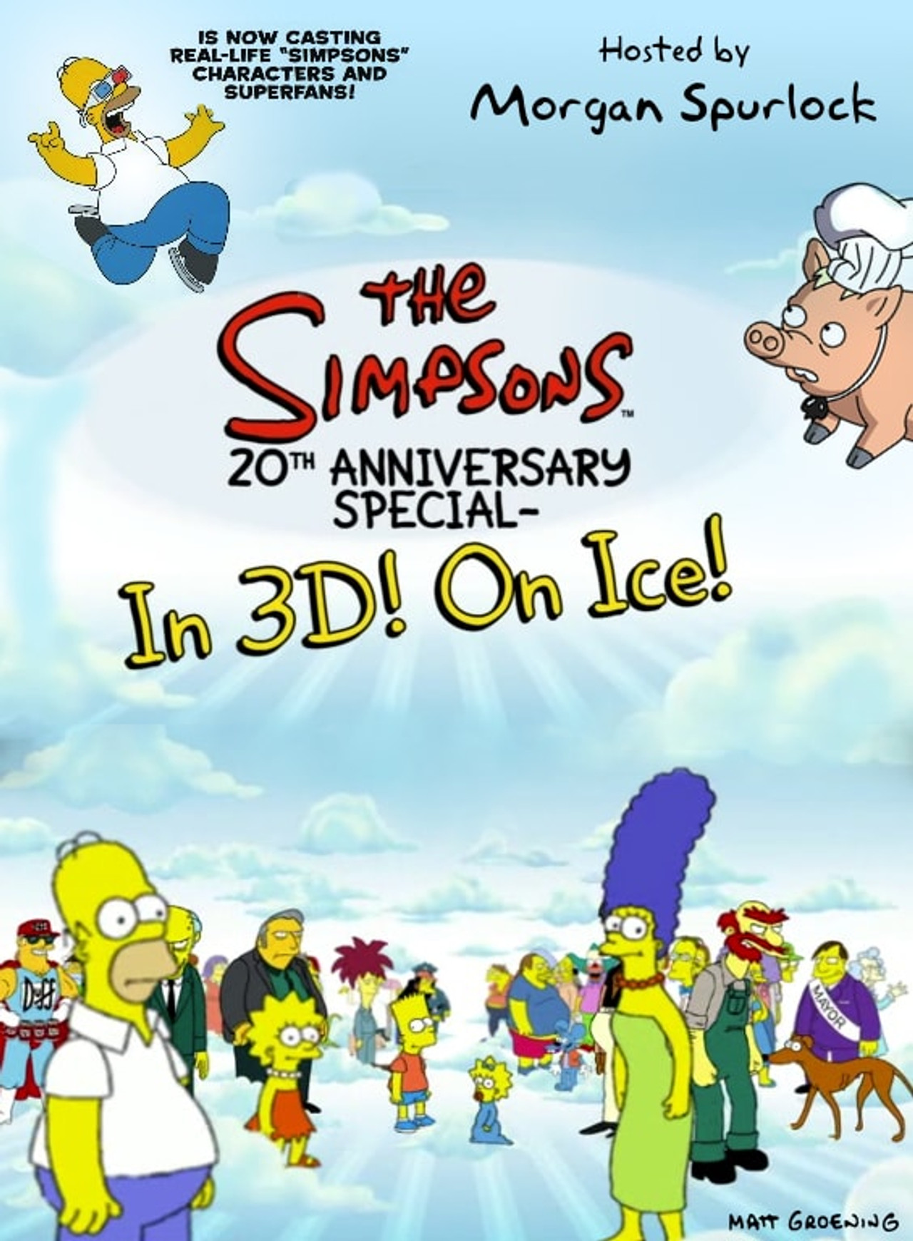 Pôster de The Simpsons 20th Anniversary Special - In 3D! On Ice!