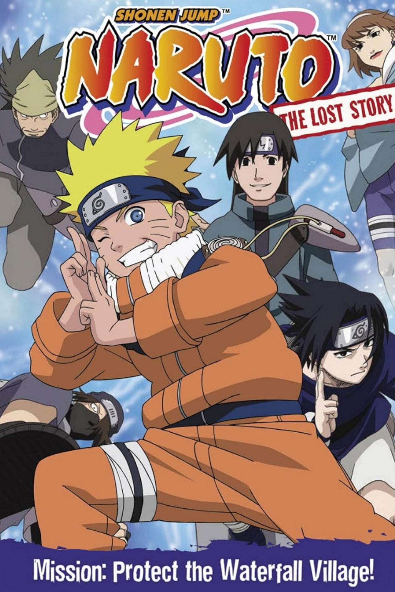 Pôster de Naruto: OVA 2 - Batalha na Cachoeira Escondida. Eu sou o Herói!