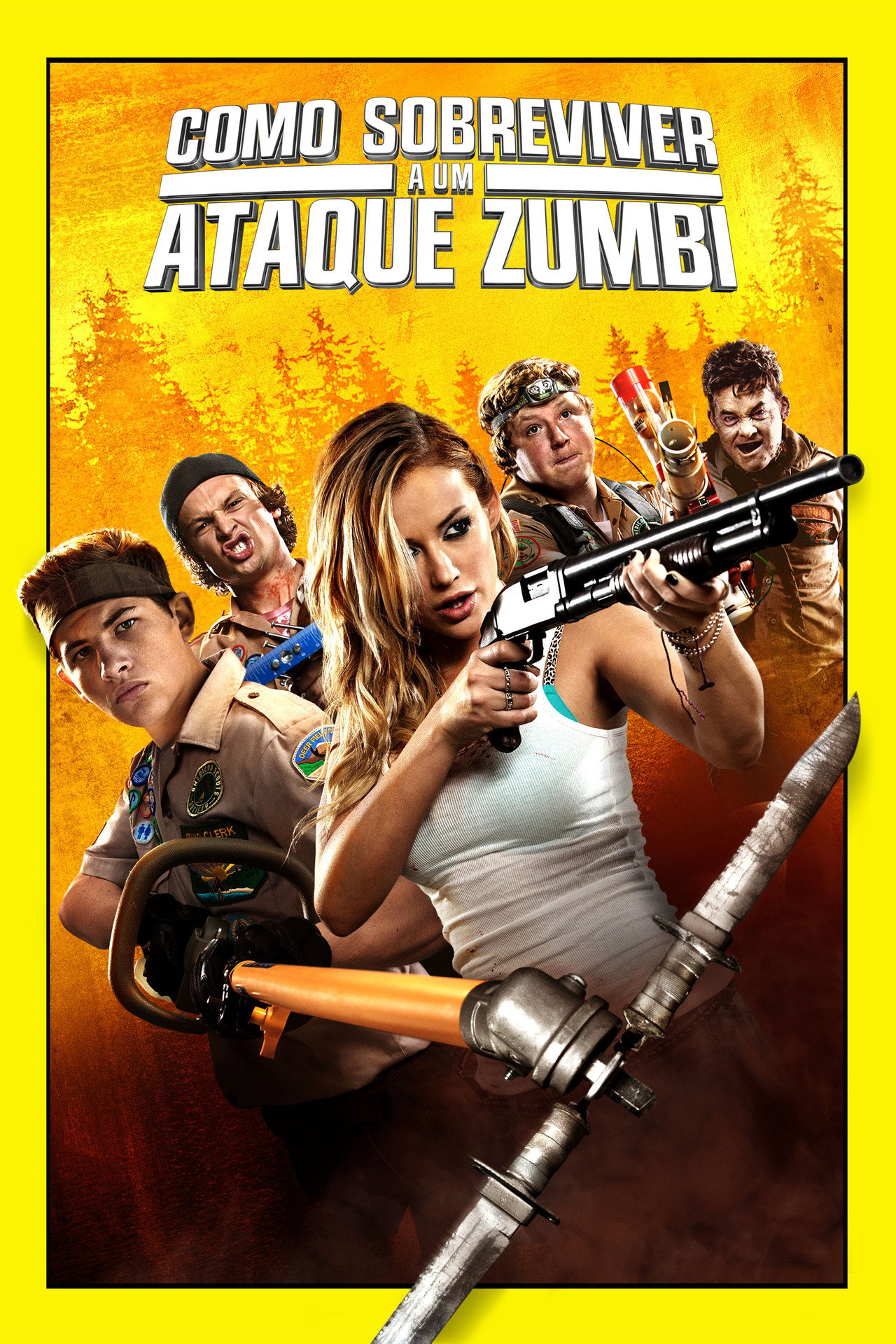 Pôster de Como Sobreviver a um Ataque Zumbi