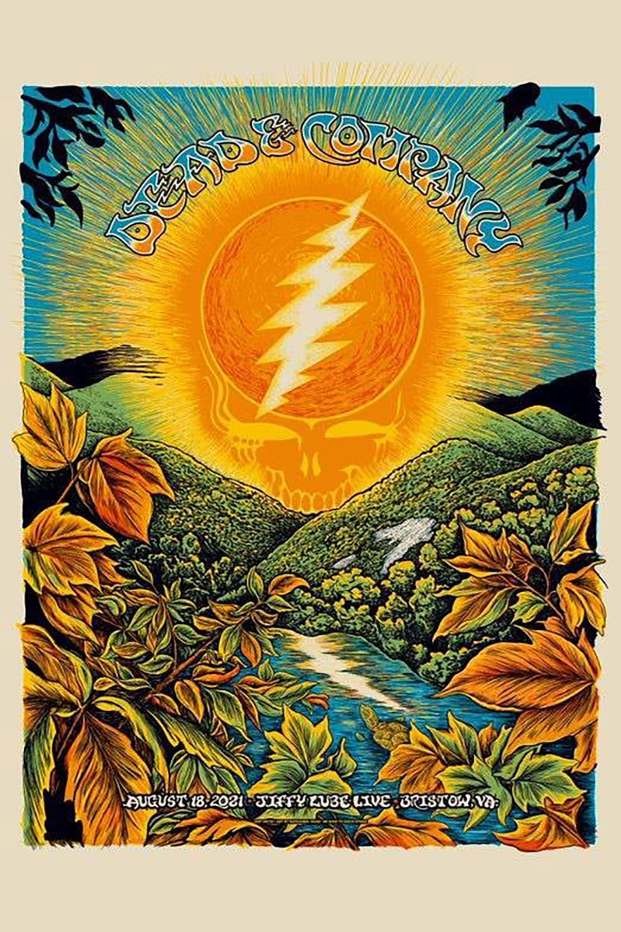 Pôster de Dead & Company: 2021-08-18 Jiffy Lube Live, Bristow, VA