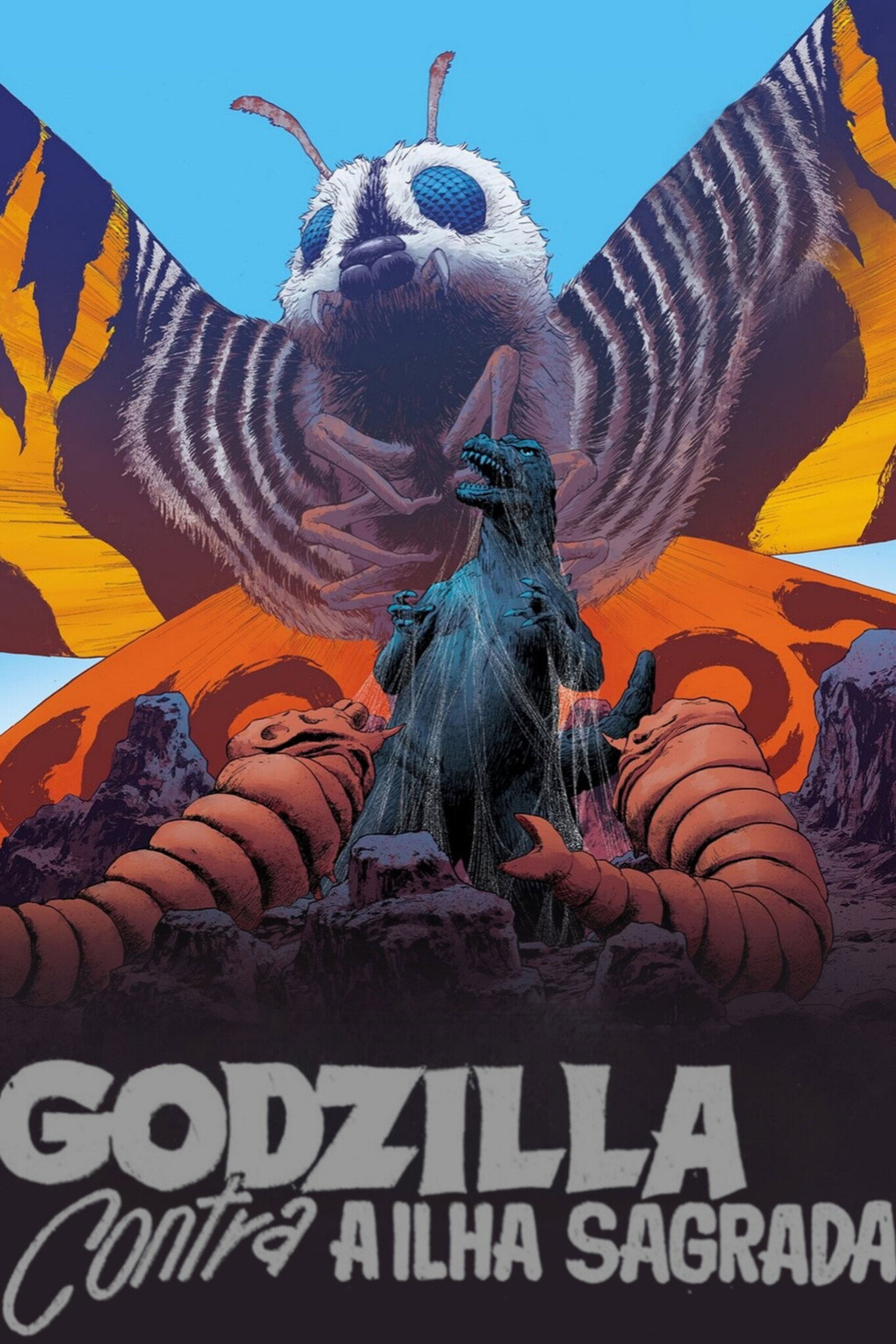 Pôster de Godzilla Contra a Ilha Sagrada