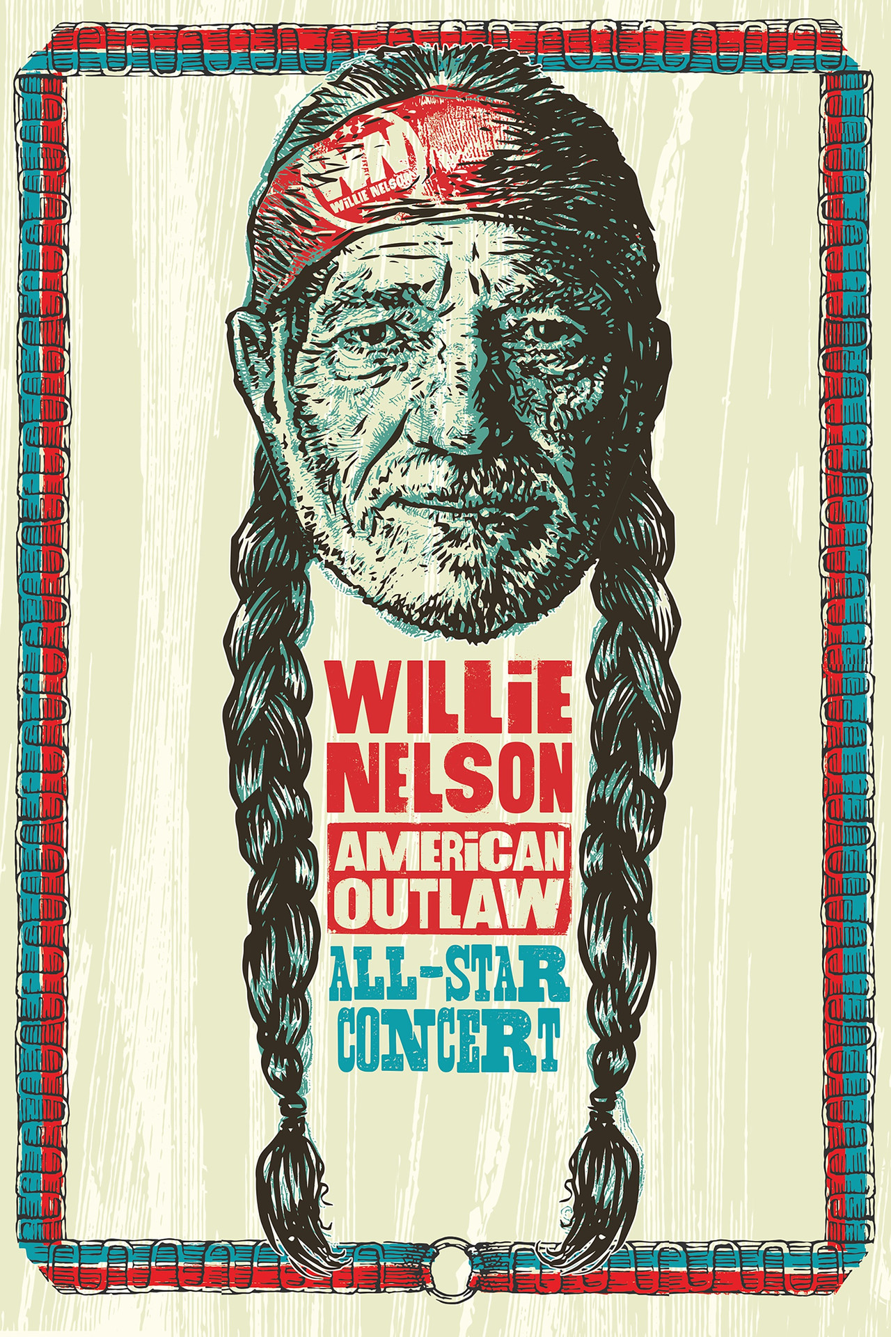 Pôster de Willie Nelson American Outlaw