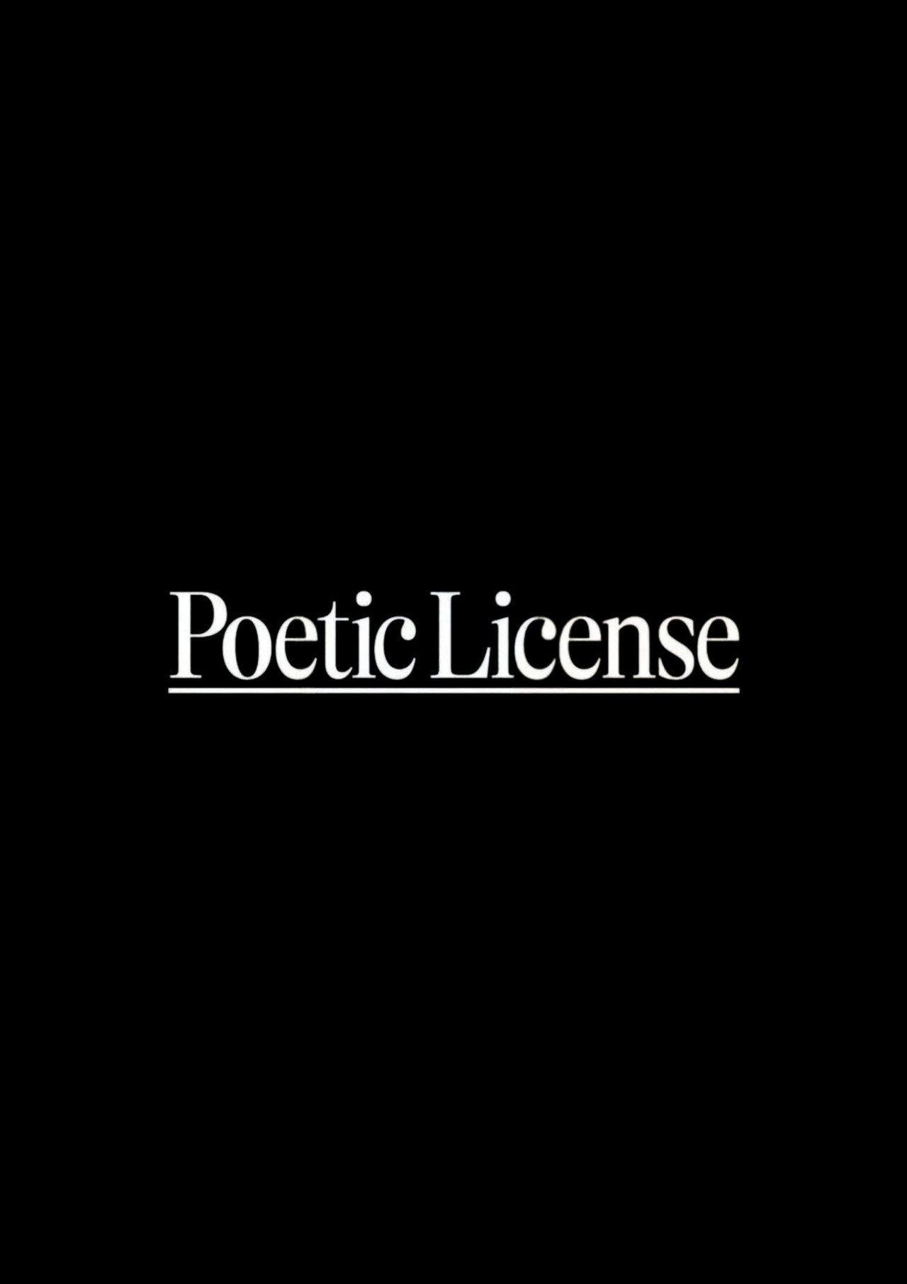 Pôster de Licença Poética