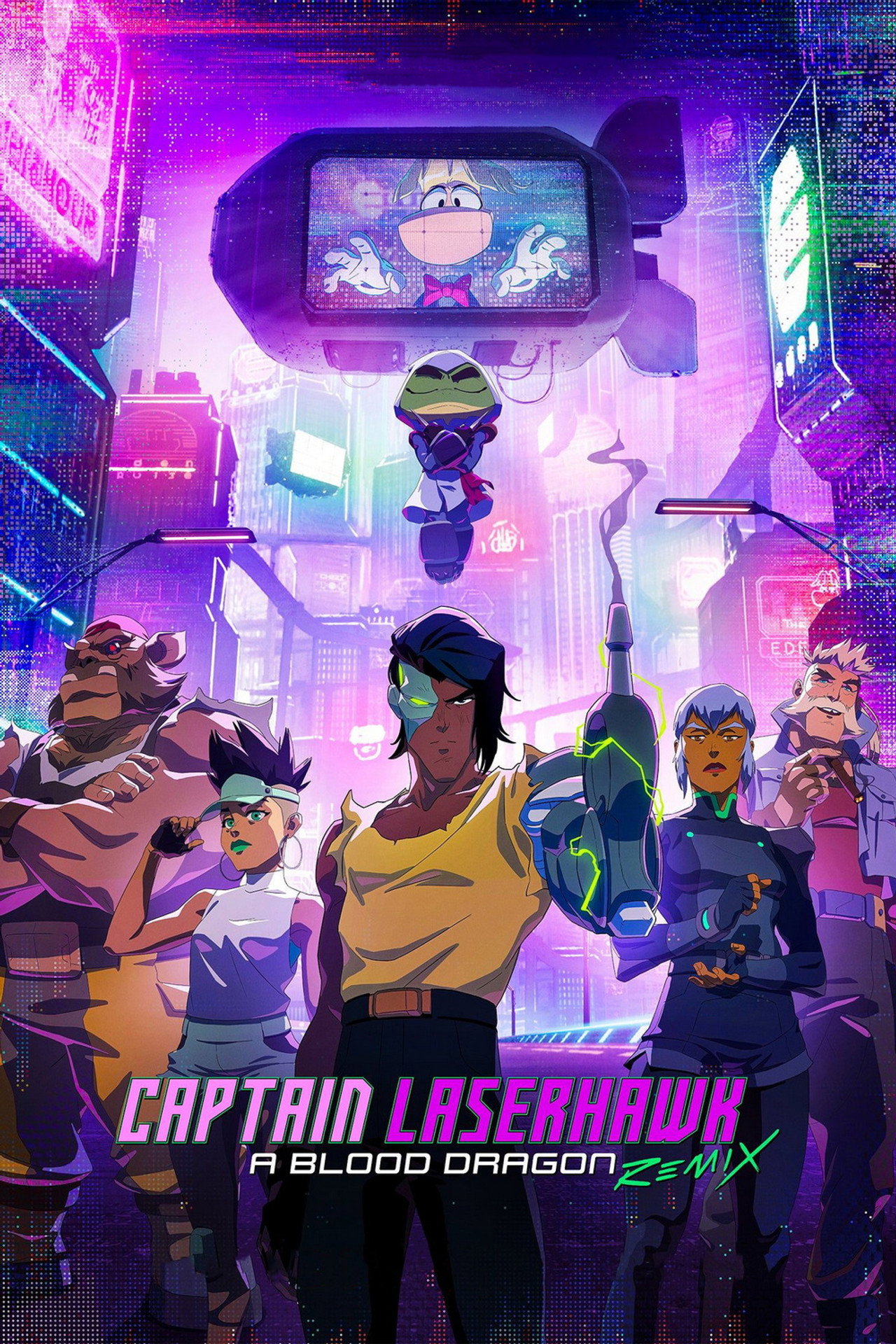 Pôster de Captain Laserhawk: A Blood Dragon Remix