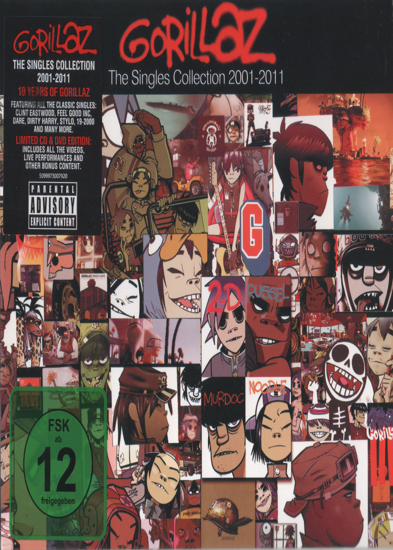 Pôster de Gorillaz - Single Collection 2001-2011