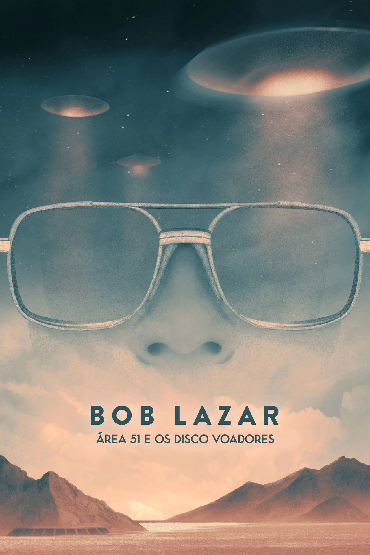 Pôster de Bob Lazar: Área 51 e os Discos Voadores