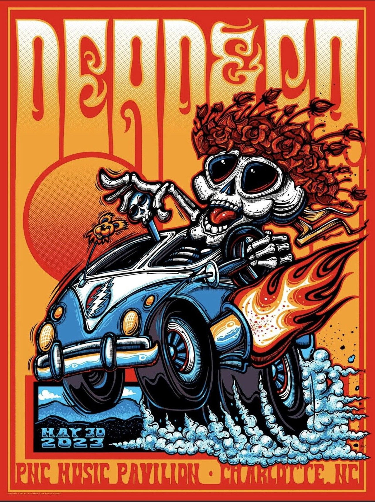 Pôster de Dead & Company: 2023-05-30 at PNC Music Pavilion, Charlotte, NC, USA