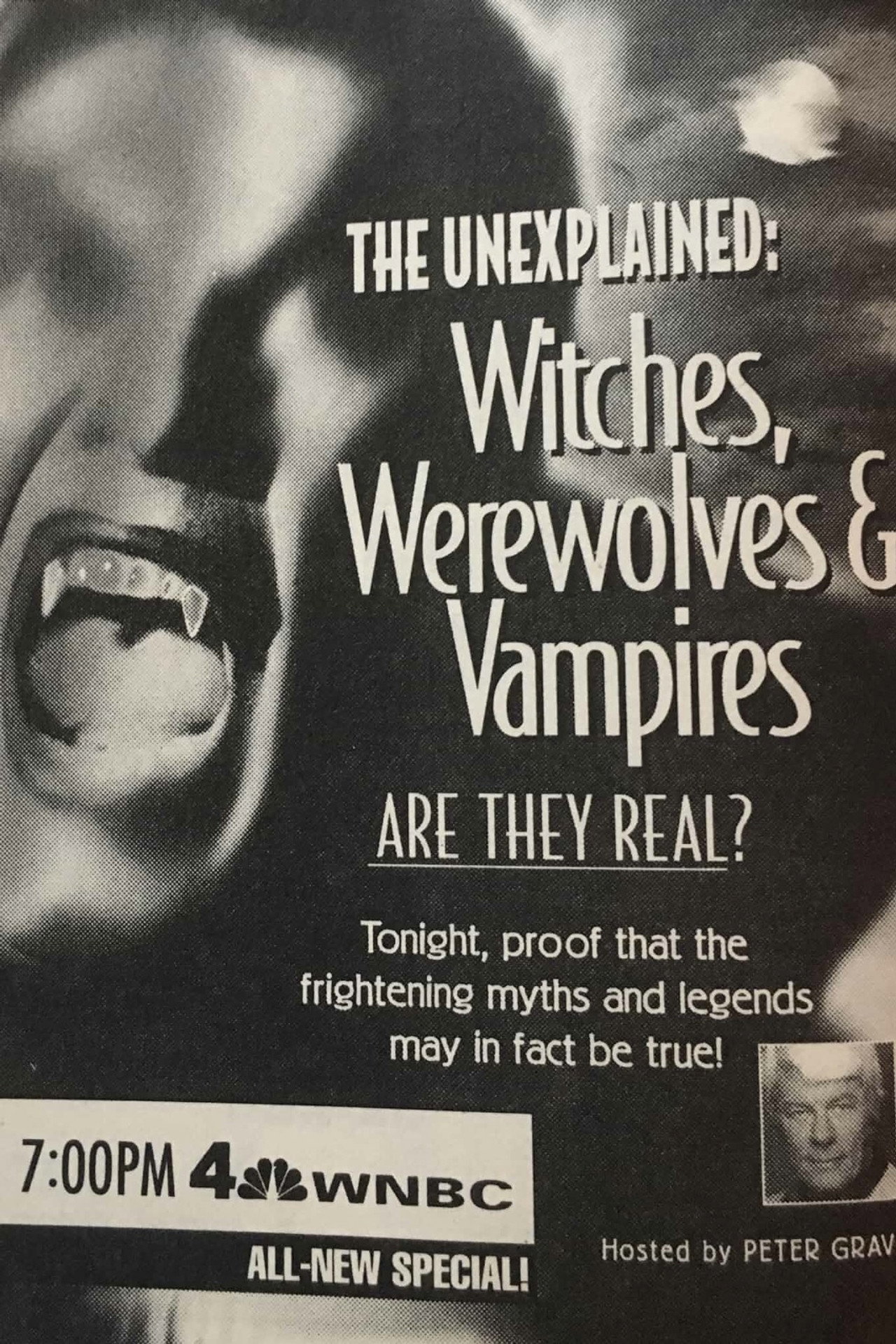 Pôster de The Unexplained: Witches, Werewolves & Vampires