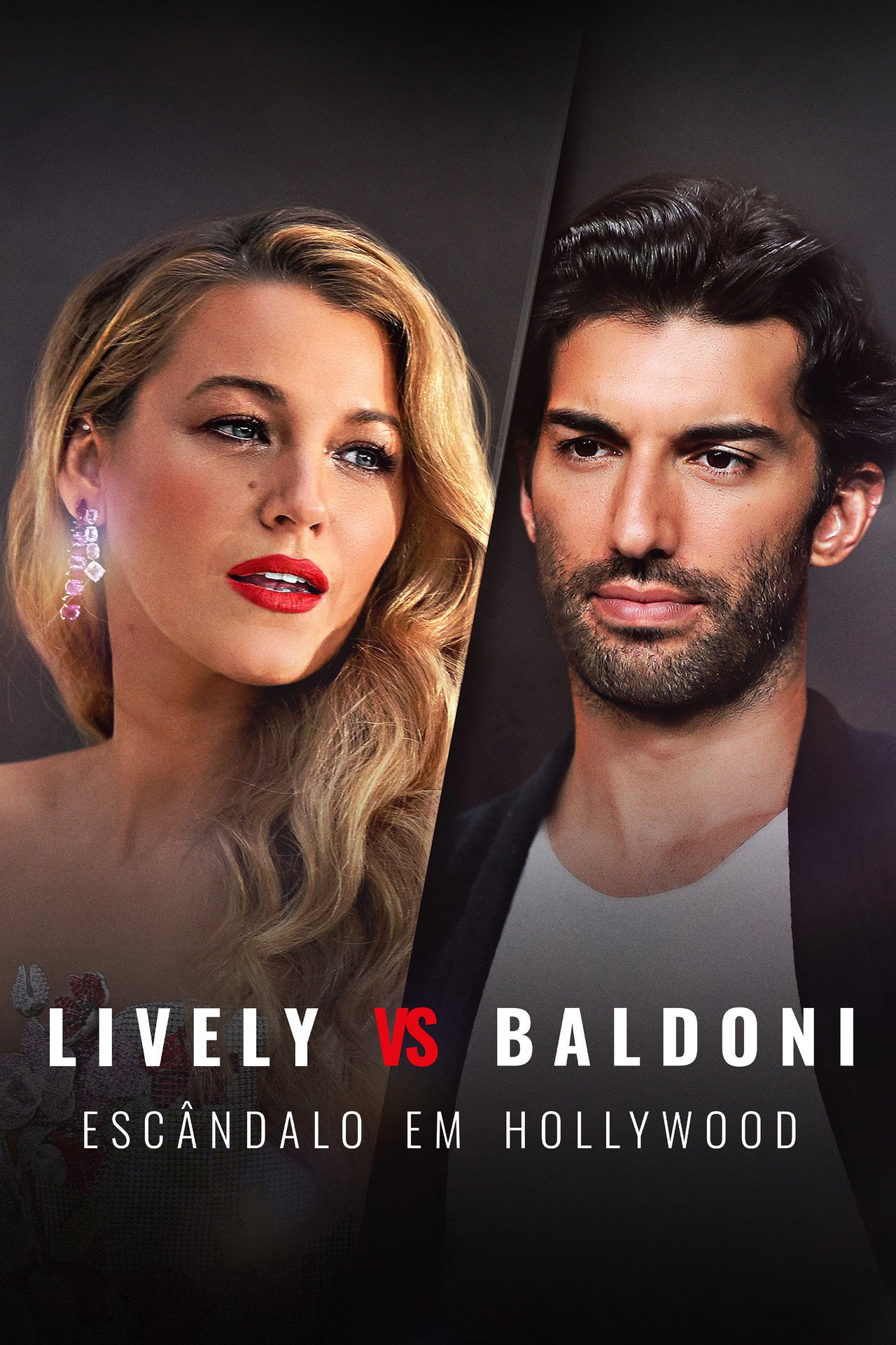 Pôster de Lively vs Baldoni: Escândalo em Hollywood