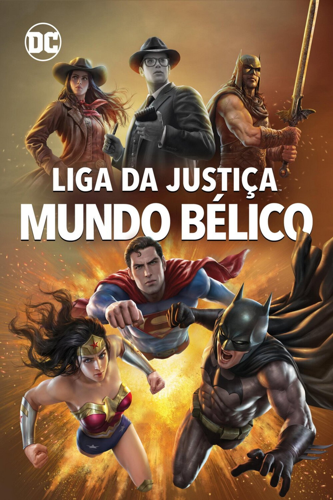 Pôster de Liga da Justiça: Mundo Bélico