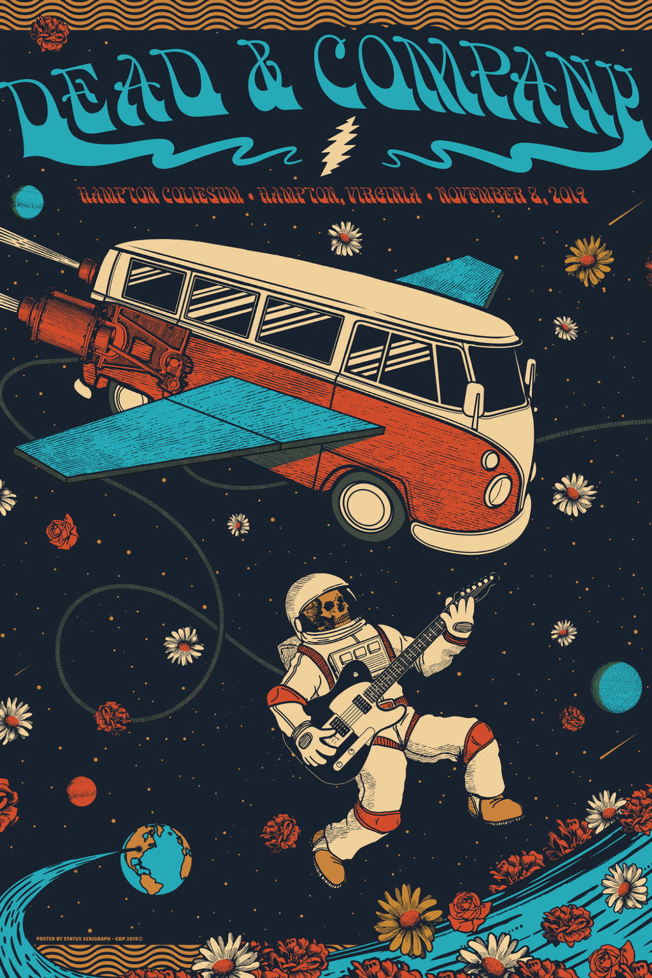 Pôster de Dead & Company: 2019-11-08 Hampton Coliseum, Hampton, VA