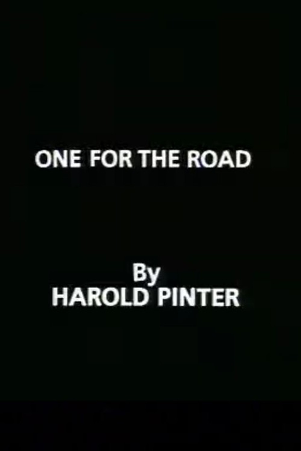 Pôster de One for the Road
