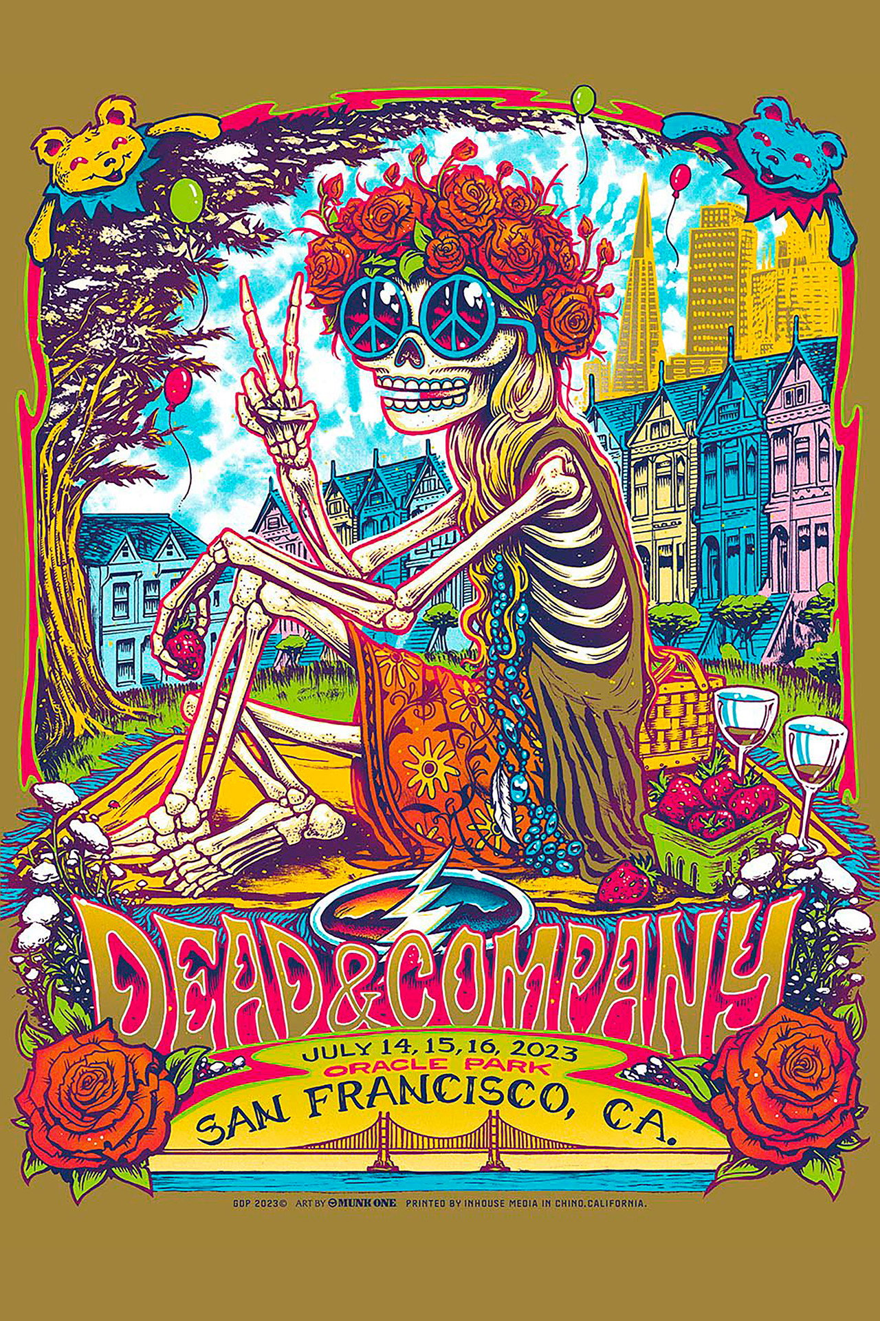 Pôster de Dead & Company: 2023-07-16 Oracle Park, San Francisco, CA, USA