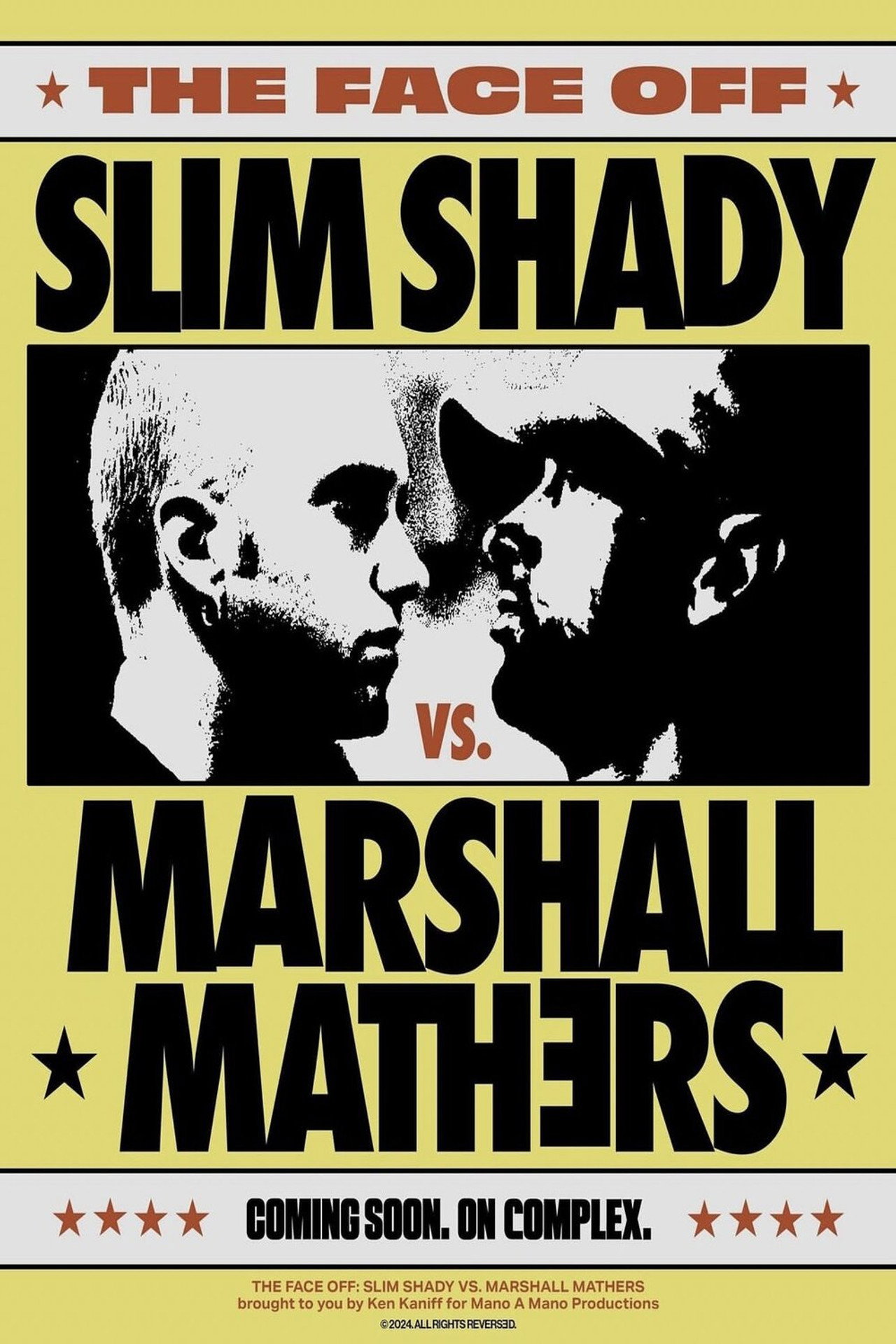 Pôster de Slim Shady vs. Marshall Mathers: THE FACE-OFF