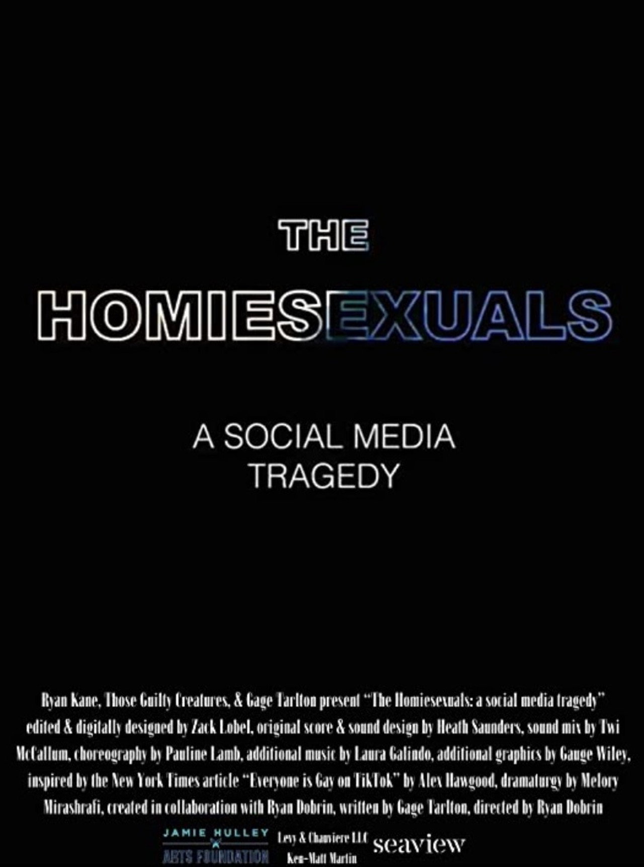Pôster de The Homiesexuals: a social media tragedy