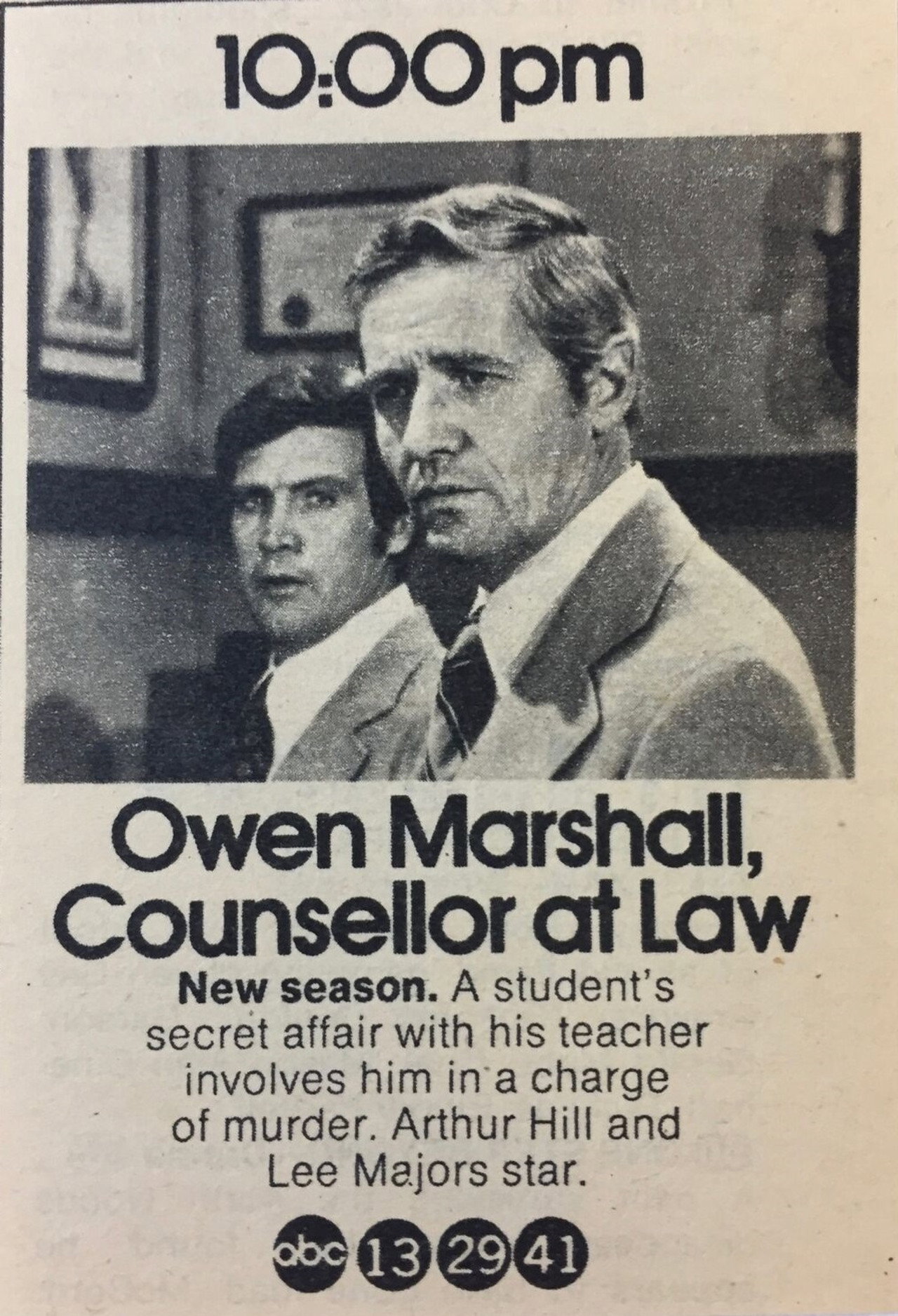 Pôster de Owen Marshall: Counselor at Law