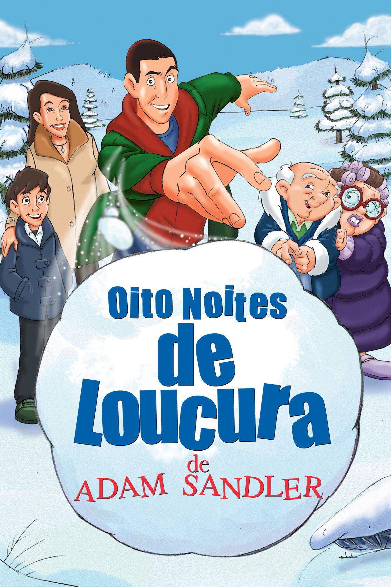 Pôster de Oito Noites de Loucura de Adam Sandler